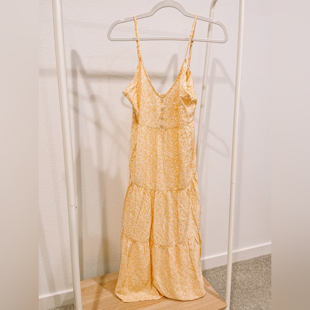 Yellow Floral Maxi Dress // Wild Fable at Target // Size Small
